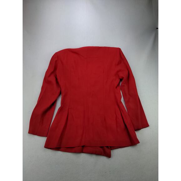 Vintage Womens Diamond's Run by Wayne Diamond 6 Button Dress Jacket Size 7-8 Red - Picture 2 of 11